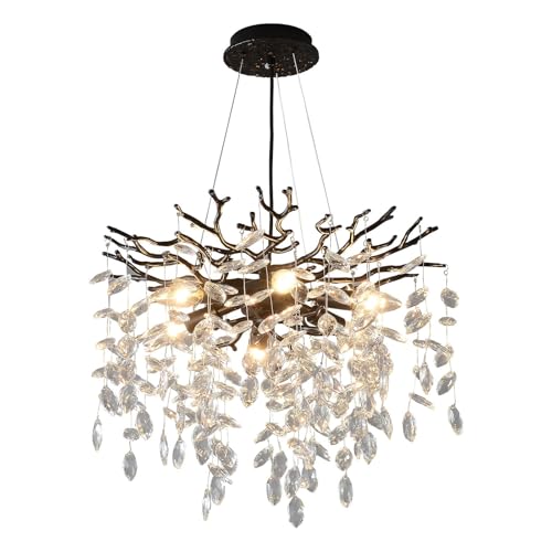 18 Inch Black Crystal Chandelier 6