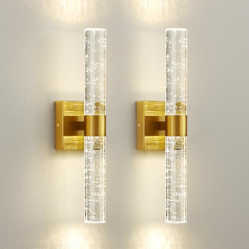 Gold Wall Sconces Set of Two