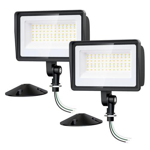 65W LED Flood Lights Outdoor with Knuckle Mount (2 Count)
