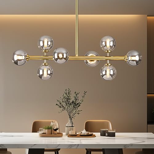 Modern Linear Chandeliers for Dining Room