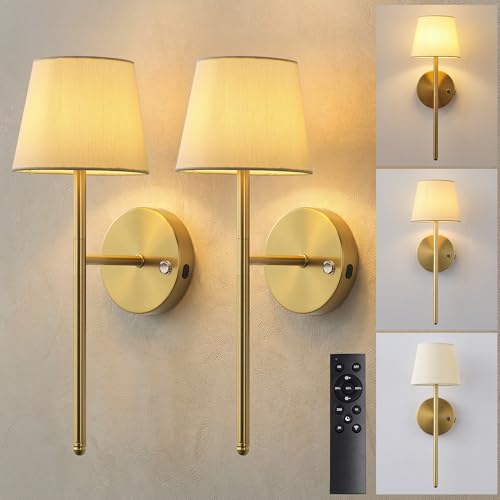 Battery Operated Wall Sconce Set of 2 (2 Count)