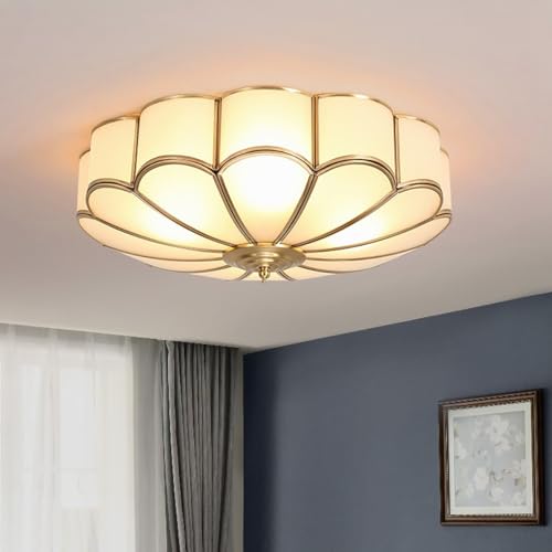 Mid Century Modern Brass Ceiling Light Fixture