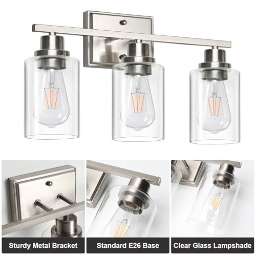 3 Light Bathroom Light Fixtures