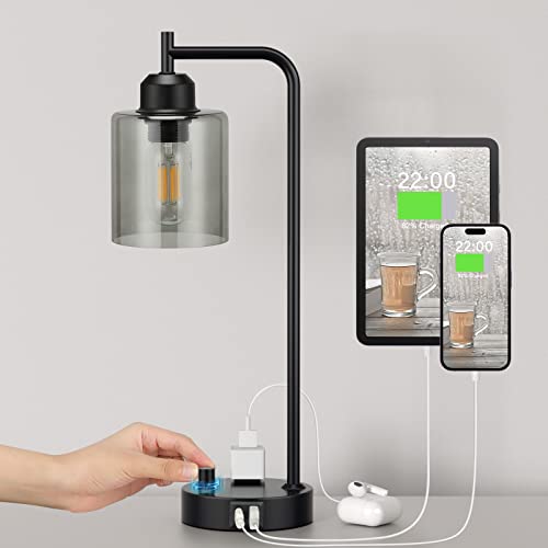 Industrial Bedside Desk Lamps for Bedroom