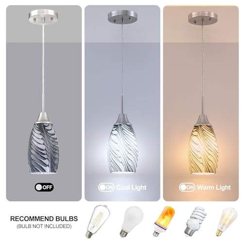Mini Glass Pendant Light (3 Count)