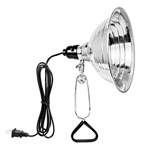 Clamp Lamp Light with 8.5 Inch Adjustable Aluminum Reflector and 6 Feet Cord