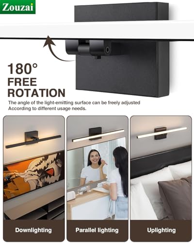 24 inch Modern Bathroom Vanity Lighting Fixtures Over Mirror