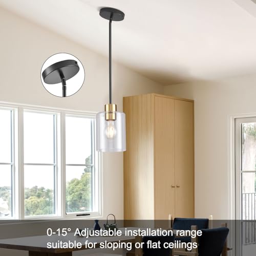 Black Brass Pendant Lights Kitchen Island (3 Count)