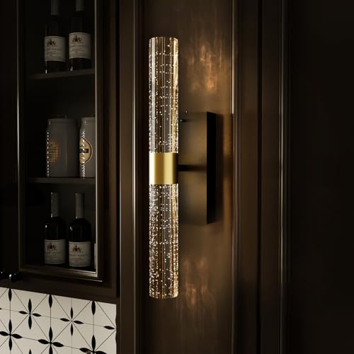 Crystal Battery Operated Wall Sconce