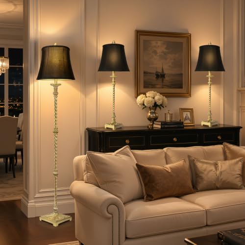 33'' Vintage Table Lamp Set of 2 for Living Room Bedroom Dinning (2 Count)