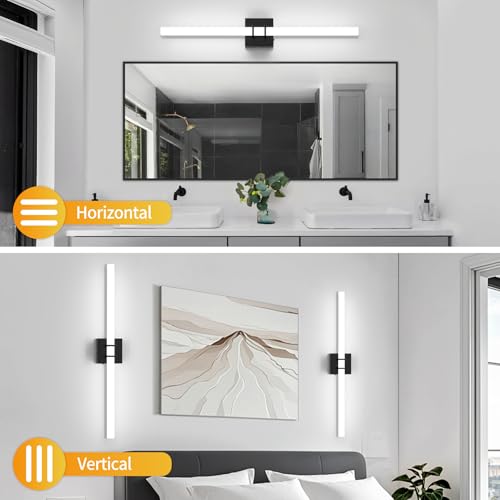 Modern Black Vanity Light Bar 32 Inch