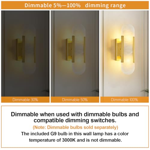 Alabaster Wall Sconces Set of Two