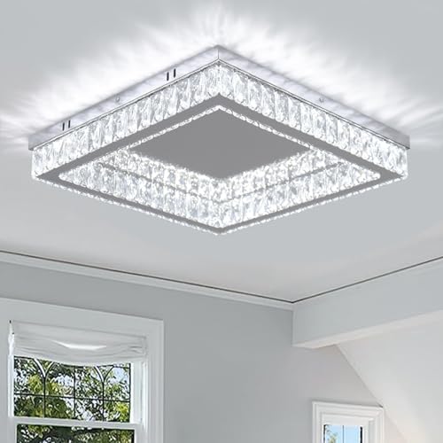 Modern Square Crystal Chandelier