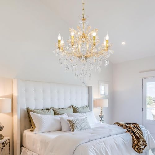Maria Theresa Chandelier Light Fixture Modern Gold 8
