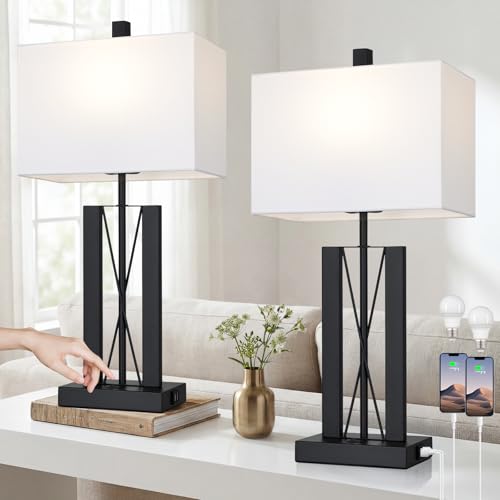 25" Table Lamps for Living Room Set of 2 (2 Count)