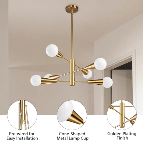 Sputnik Chandelier Modern Gold Chandelier 6