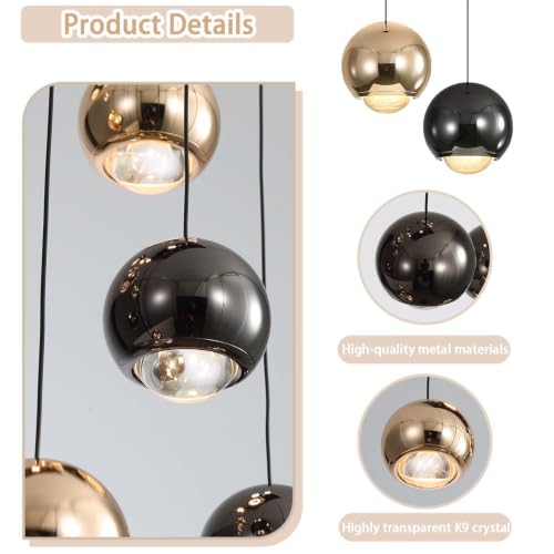 3 Light Cluster Pendant Lights Hanging Chandelier for Kitchen Island