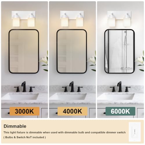 Bathroom Light Fixture White