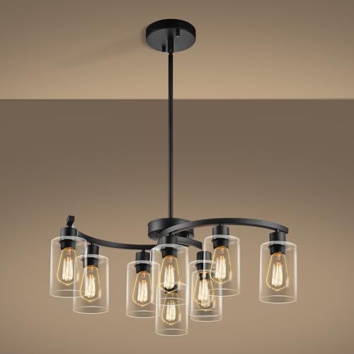 9 Light Modern Farmhouse Chandelier (9 Count)