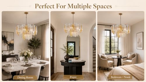 26" 7 Light Modern Art Ice Stick Crystal Chandelier