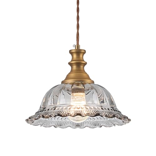 Glass Pendant Lights Modern Pendant Lighting Fixtures Hanging Lamp for Kitchen Island Bedroom Dining Room Coffee Shop Hallway Grey and Brass