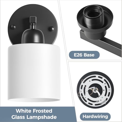 2PCS Light Black Bathroom Light Fixture