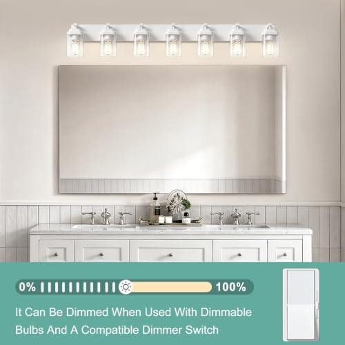 White Bathroom Light Fixtures