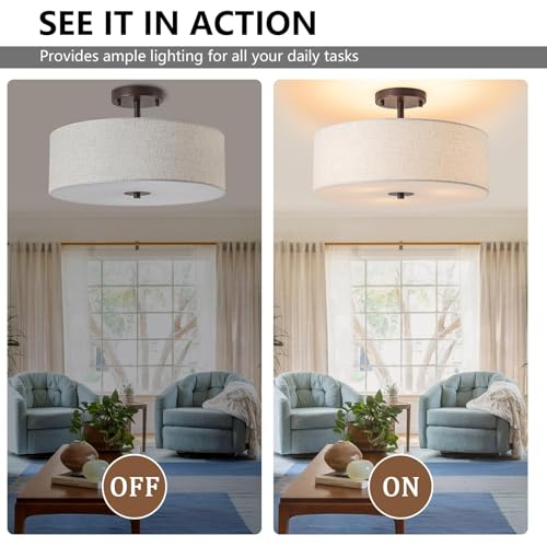 Semi Flush Mount Ceiling Light