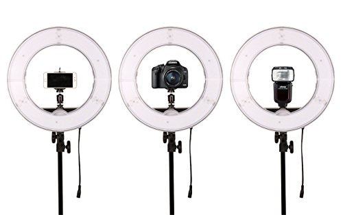 18 inch 65W LED Ring Light Mirror Make Up Beauty Light Studio Video Light Photography Lighting with Stand Bag for Portrait Selfie