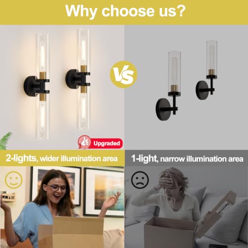 Hardwired Wall Sconces Set of Two (2 Count)
