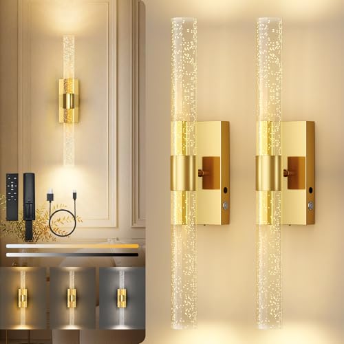 10000mAh Battery Operated Wall Sconces Set of 2 (2 Count)
