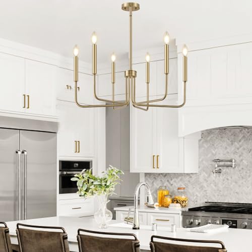 Brass Chandelier (6 Count)