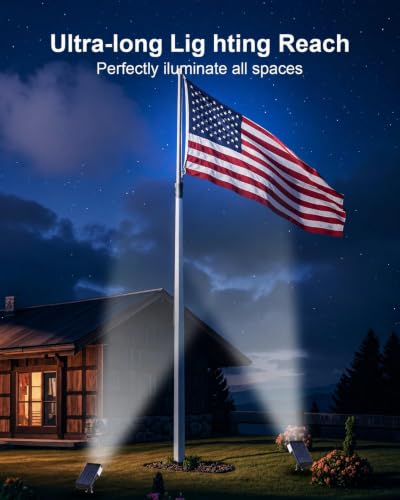 1 Pack Solar Spot Lights Outdoor Waterproof