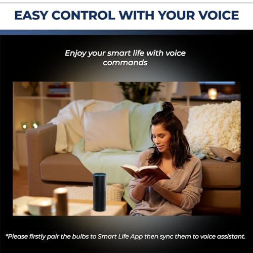 E12 Smart Light Bulbs 50W Equiv. (6 Count)