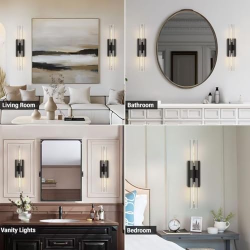 Black 22.8" Sconces Wall Lighting