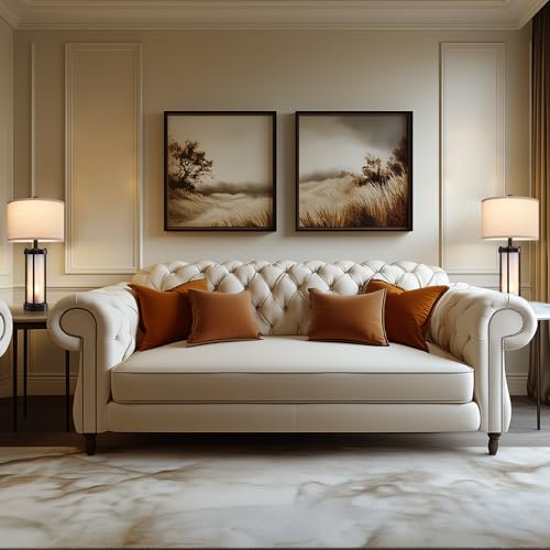 Modern Table Lamps for Living Room with 2 USB Charging Ports