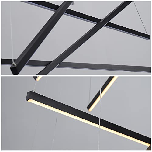 Modern LED Chandeliers Dimmable Pendant Light Fixture 9 Lights for High Ceiling Living Room Dining Room Staircase Restaurant Sputnik Floating Sculptural Art Hanging Lamp