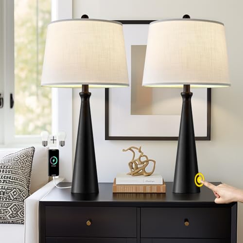 25.75" Table Lamps Set of 2 for Living Room Bedroom (2 Count)