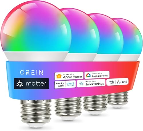 Matter Smart Light Bulb (4 Count)