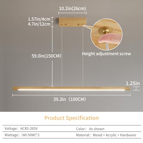 Modern Wooden Pendant Light