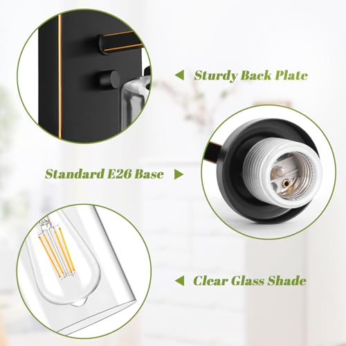 Set of 2 Wall Sconces for Bathroom (2 Count)