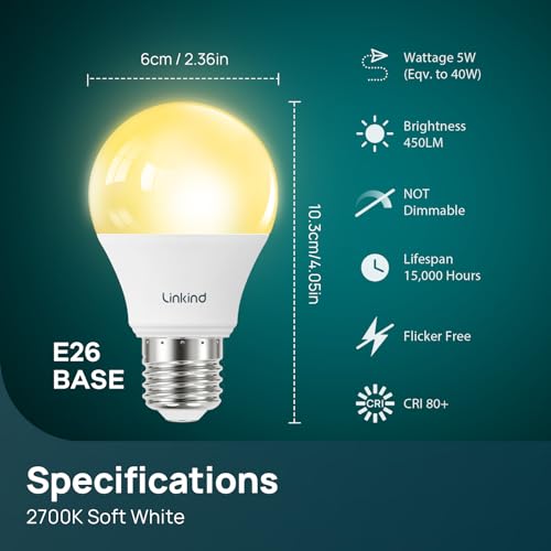 A19 LED Light Bulbs (6 Count)