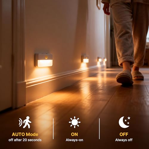 9 Pack Rechargeable Motion Sensor Stair Lights Indoor (9 Count)