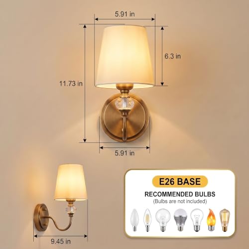 1 Light Vintage Vintage Wall Sconce