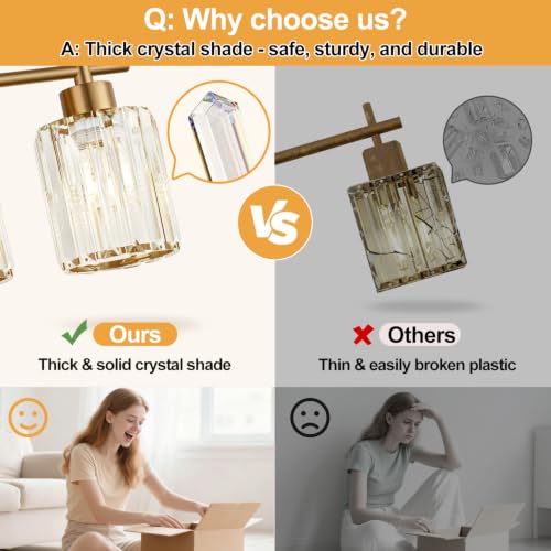 Modern Crystal Bathroom Vanity Light