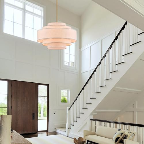 25.6" Modern Large Drum Chandelier