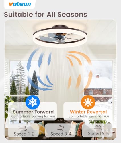 Low Profile Ceiling Fans with Lights and Remote