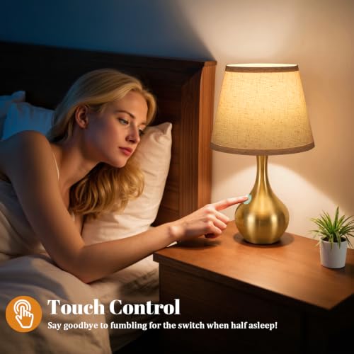 16.1" Touch Table Lamp for Nightstand