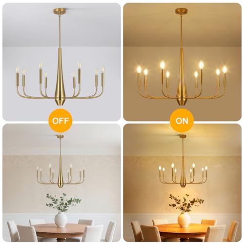 Gold Chandeliers for Dining Room