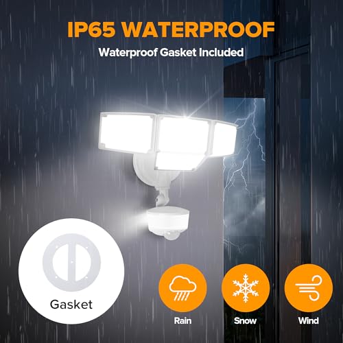 84W 9500LM LED Flood Lights Motion Sensor Outdoor Lights (4 Count)